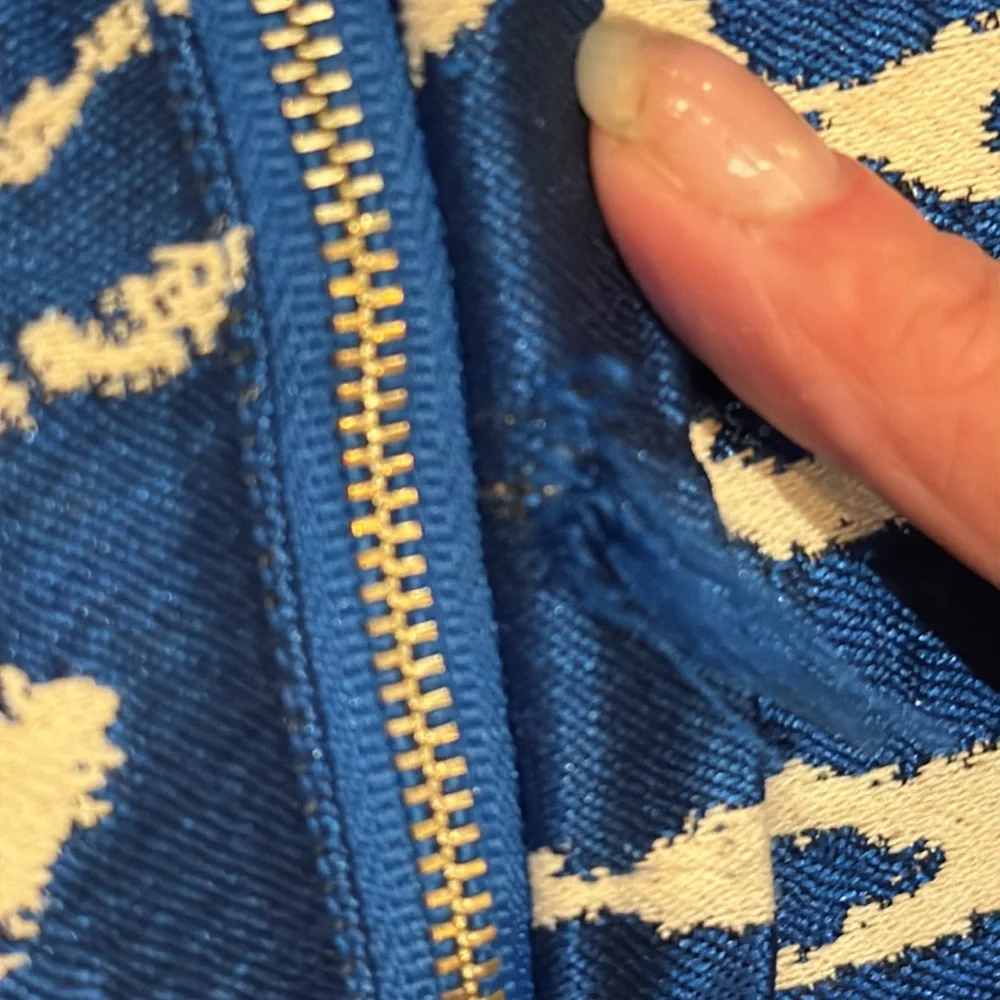 Milk & Biscuits Jacket Kids L 7 8 Blue White Zebra Print Quilted Lining Fashion